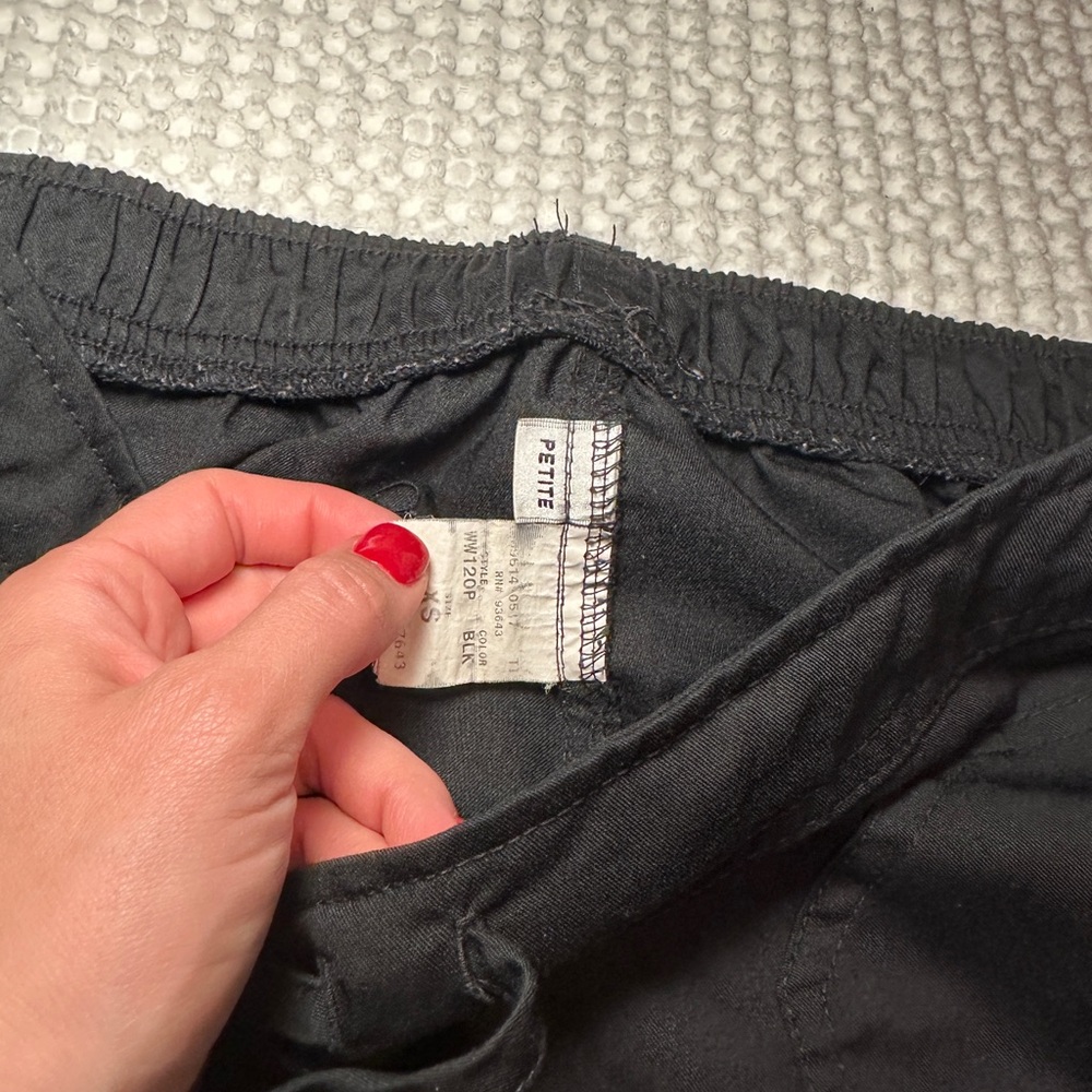 Cherokee Black Scrub Pants Petite XS - Picture 2 of 3